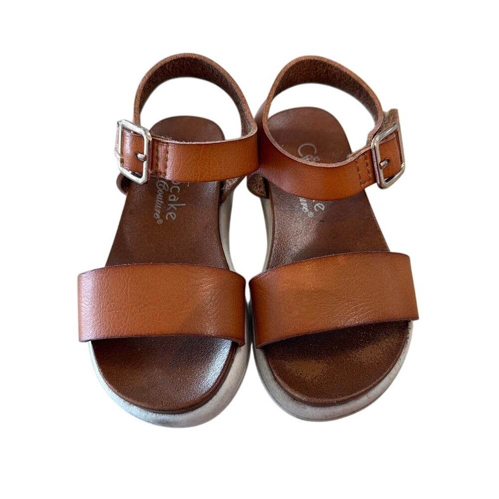 Cupcake Couture Brown Dress Sandals, Toddler Girls US Size 6